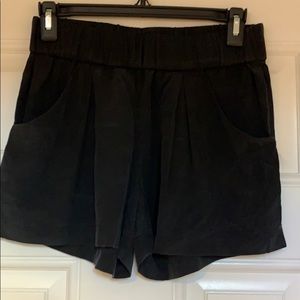 BCBG Silk Shorts with Pockets